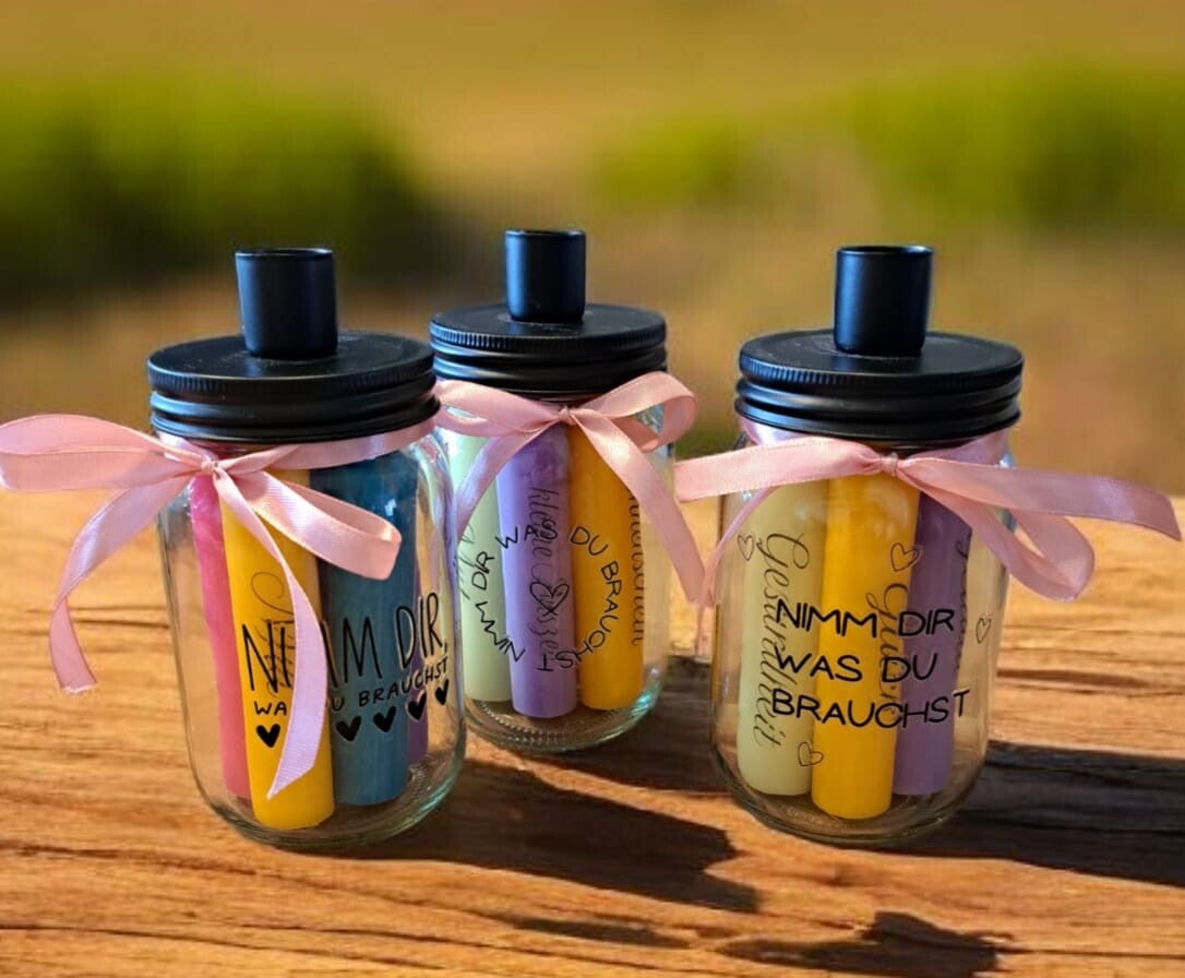 "Nimm Dir was Du brauchst" Glas