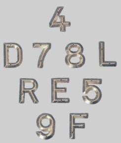 Loodletters & Loodcijfers (Set)