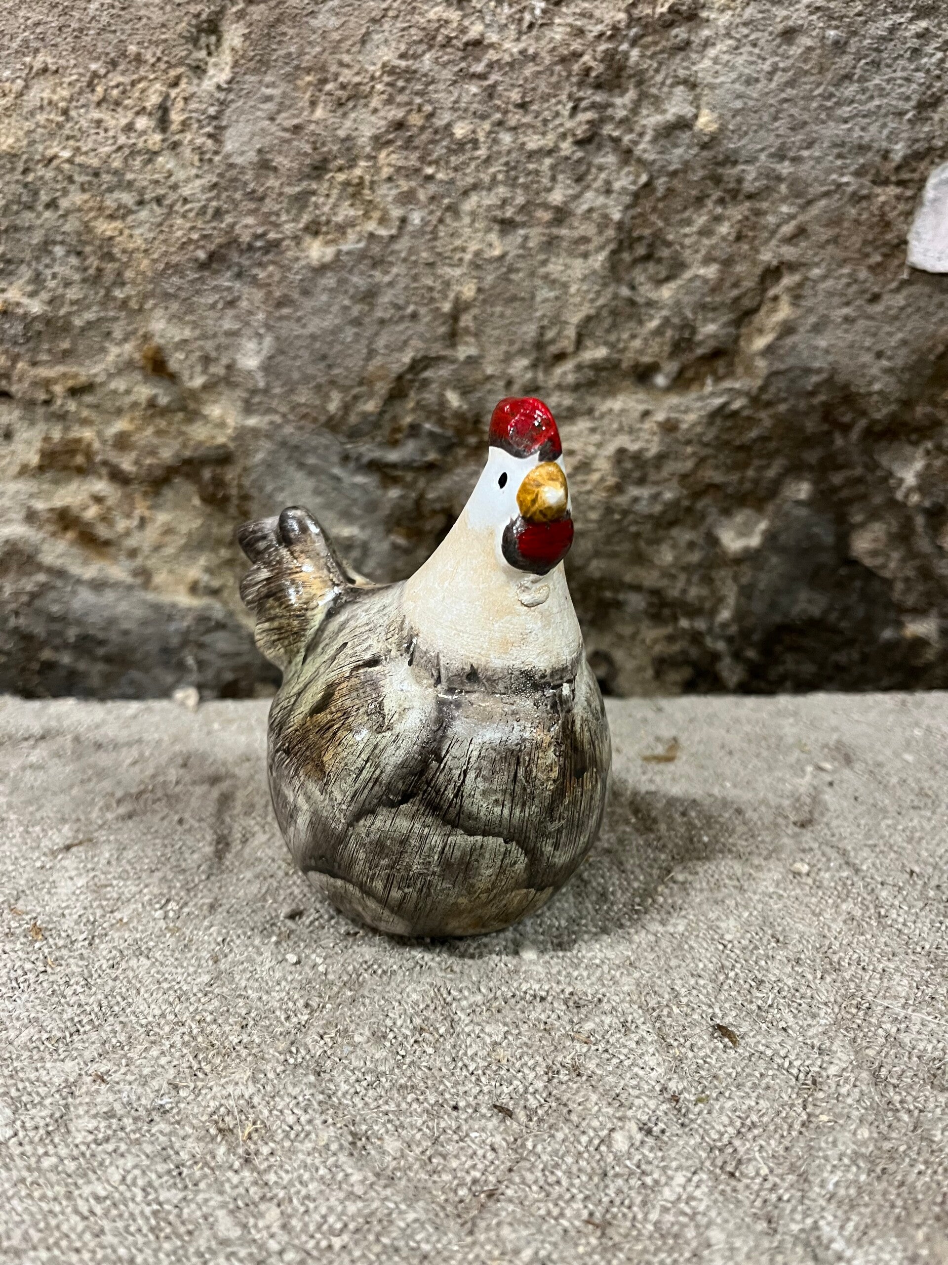 Counrtyfield kip zittend Kaatje