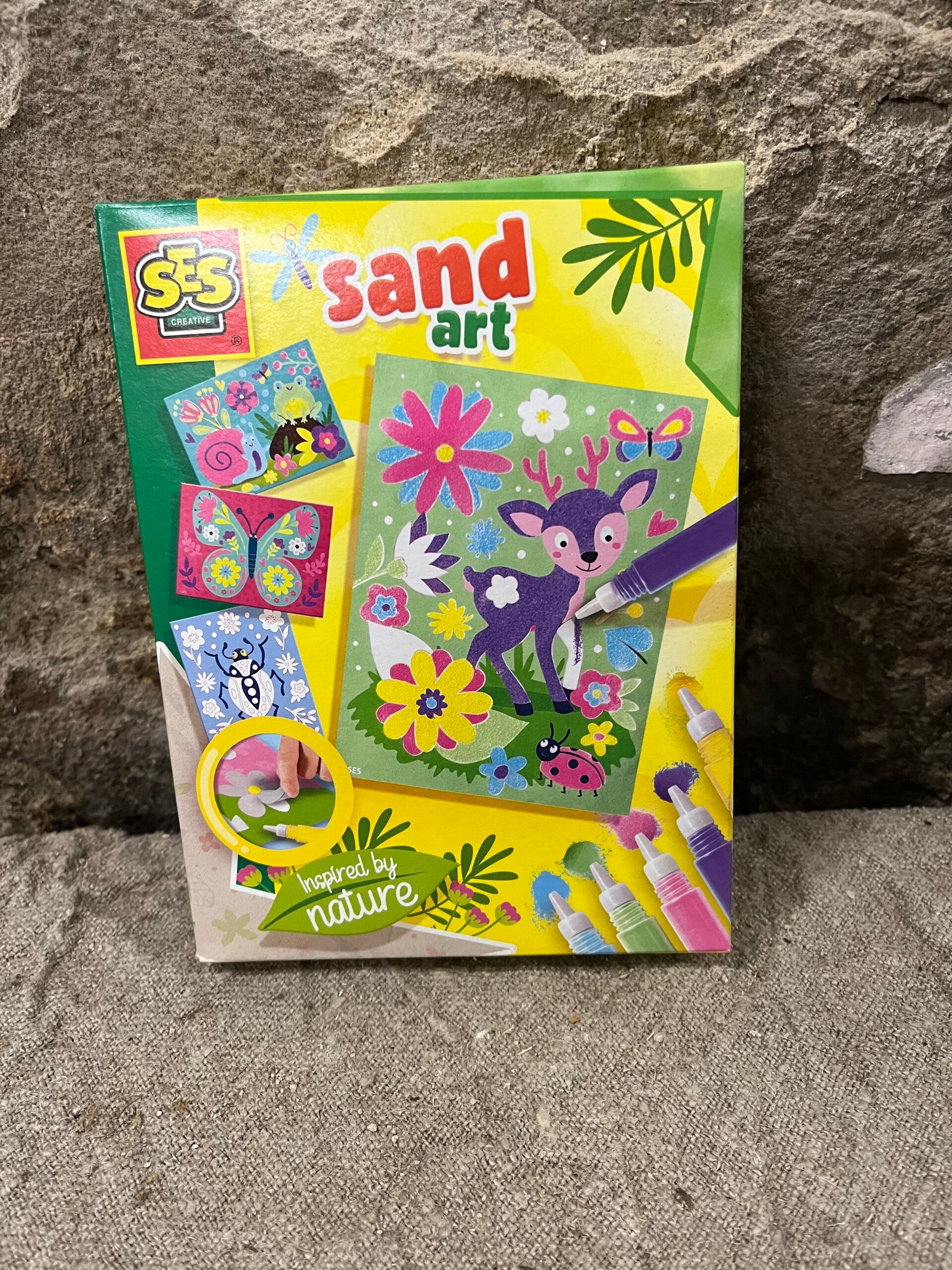 Gekleurde zand kunst