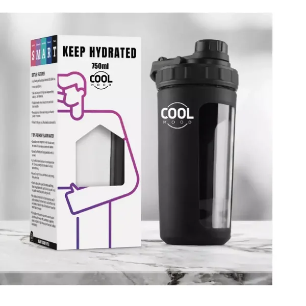 Cool Mood Classic Protein Shaker Bottle,water bottle (750 ml)-great gift PRP £25