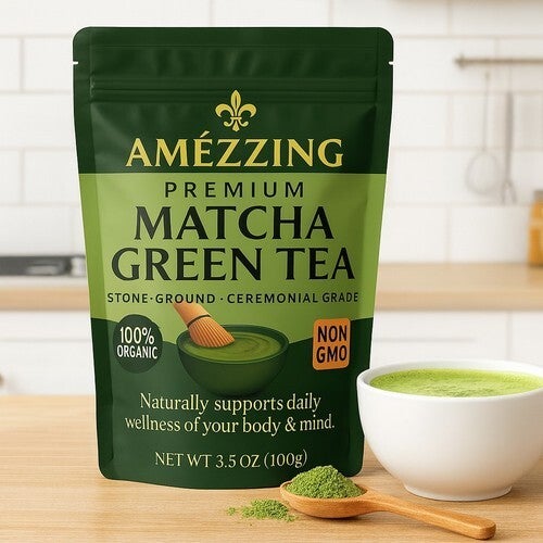 Organic Matcha Green Tea Powder - 100g - Ceremonial Grade - 100% Pure Premium