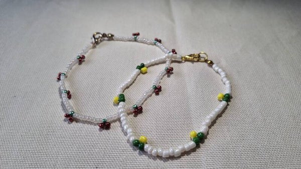 Bracelet cerise/citron