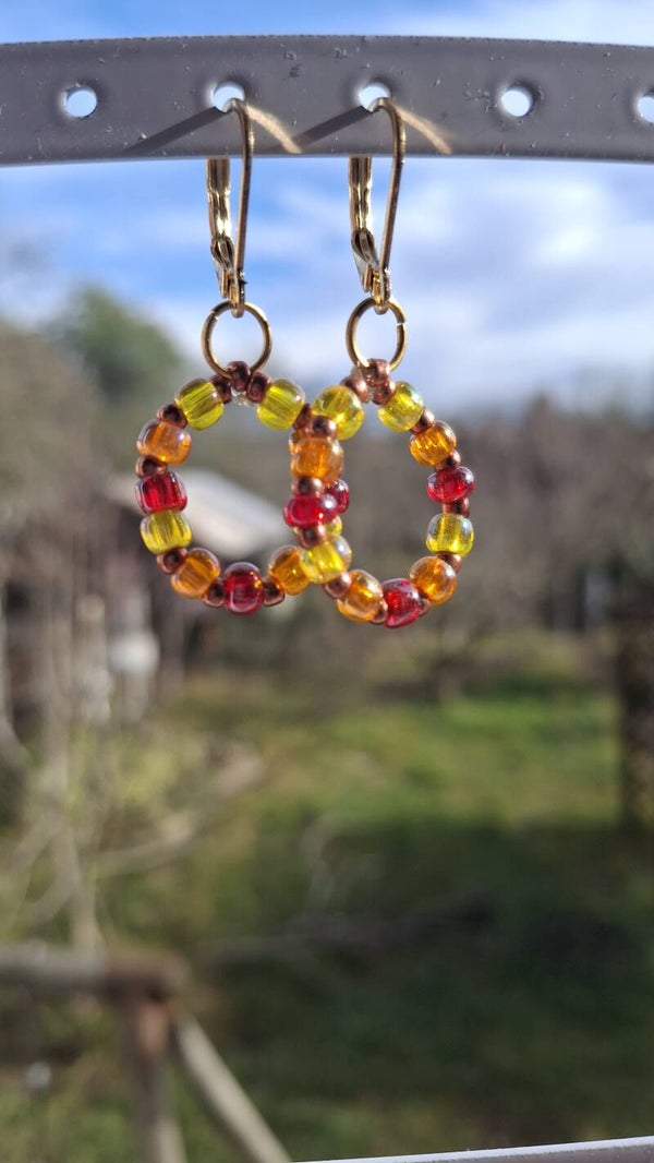 Boucles d'oreilles rondes