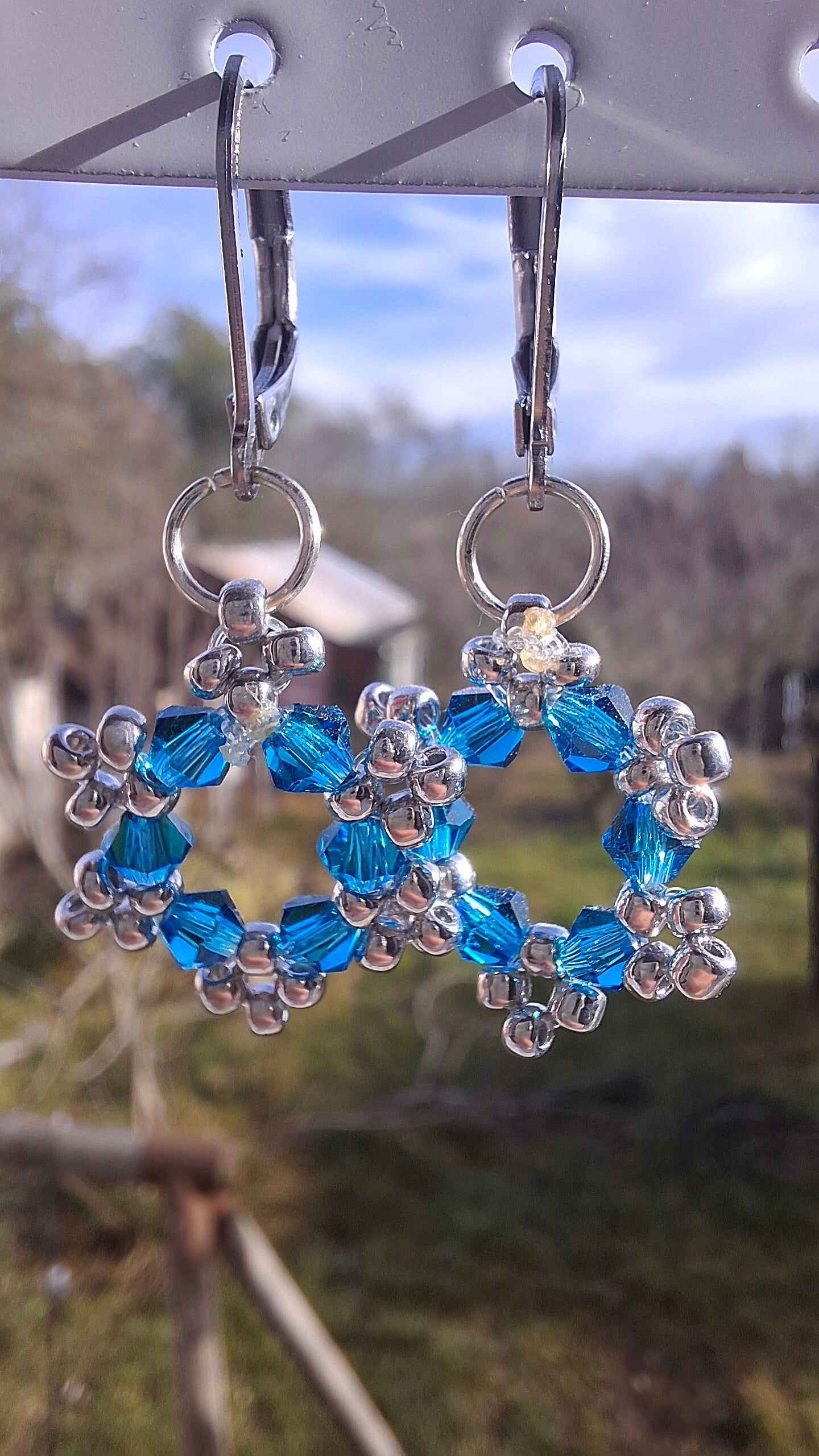 Boucle d'oreille flocon