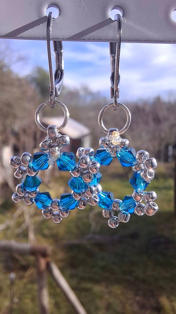 Boucle d'oreille flocon