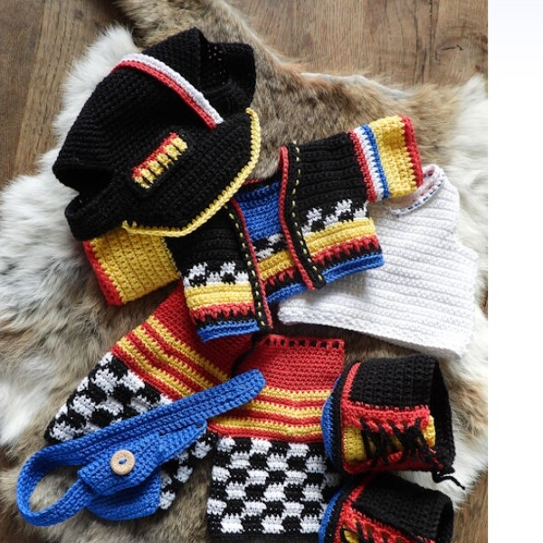 Haakpakket XXL kledingset Max Verstappen