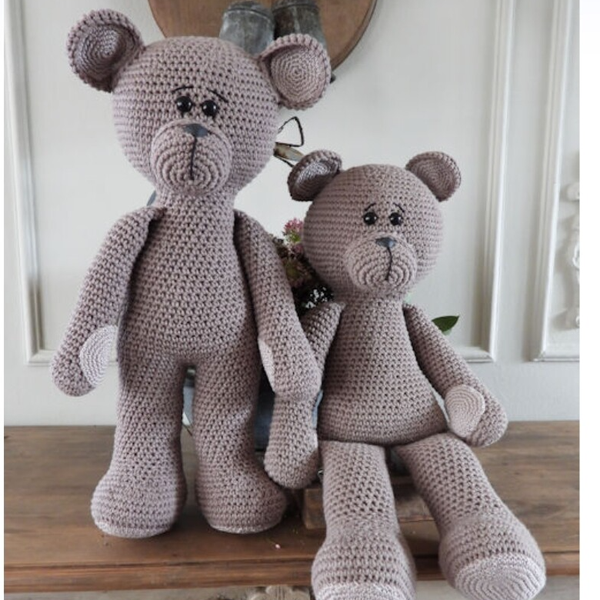 Haakpakket XXL bear basic taupe