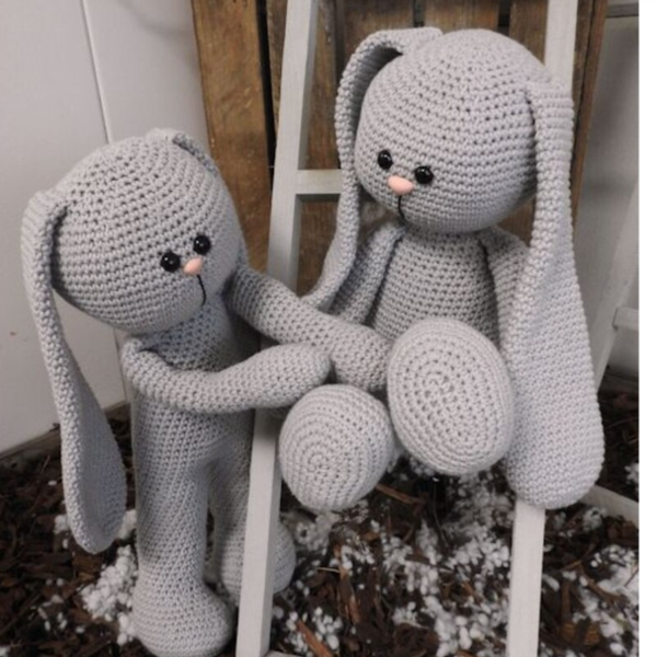 Haakpakket XXL bunny basic grijs