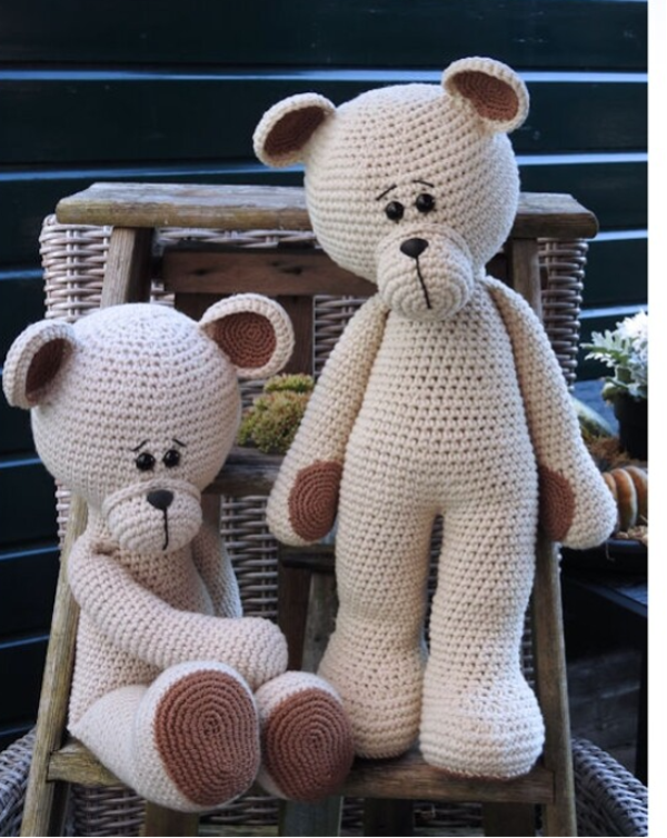 Haakpakket XXL funny bear basic linnen