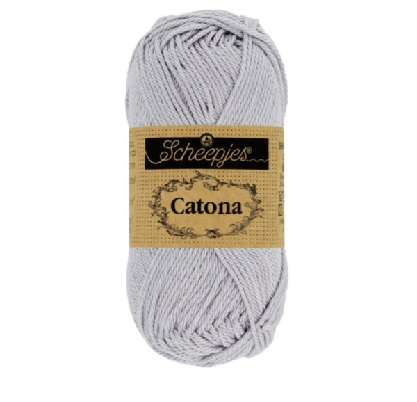 Scheepjes catona 50 gr light silver 172