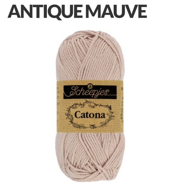 Scheepjes catona 50 gr Antique mauve 257
