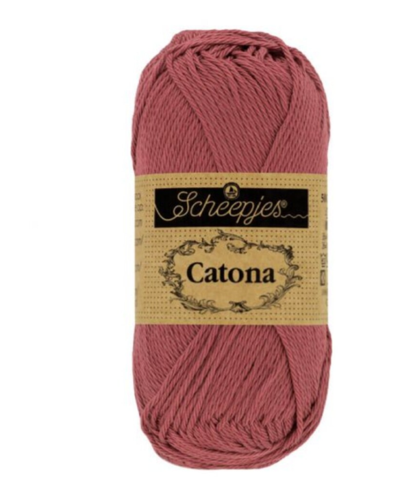 Scheepjes catona 50 gr rose wine 396