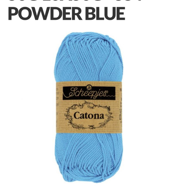 Scheepjes catona 50 gr powder blue 384