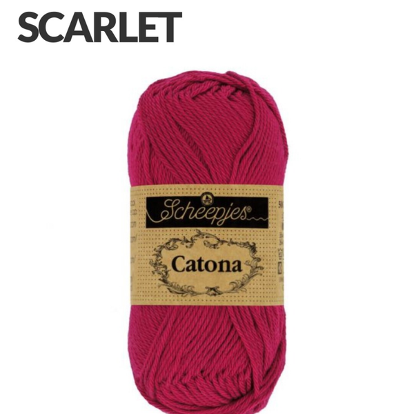 Scheepjes catona 50 gr scarlet 192