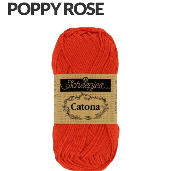 Scheepjes catona 50 gr poppy rose 390