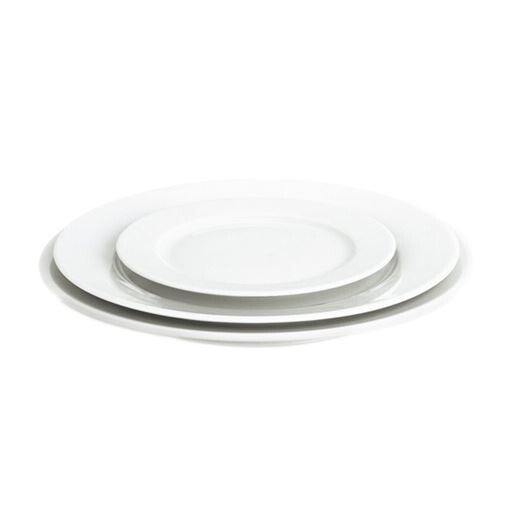 Kage tallerken 17 cm – Hvid Porcelæn (Leje)