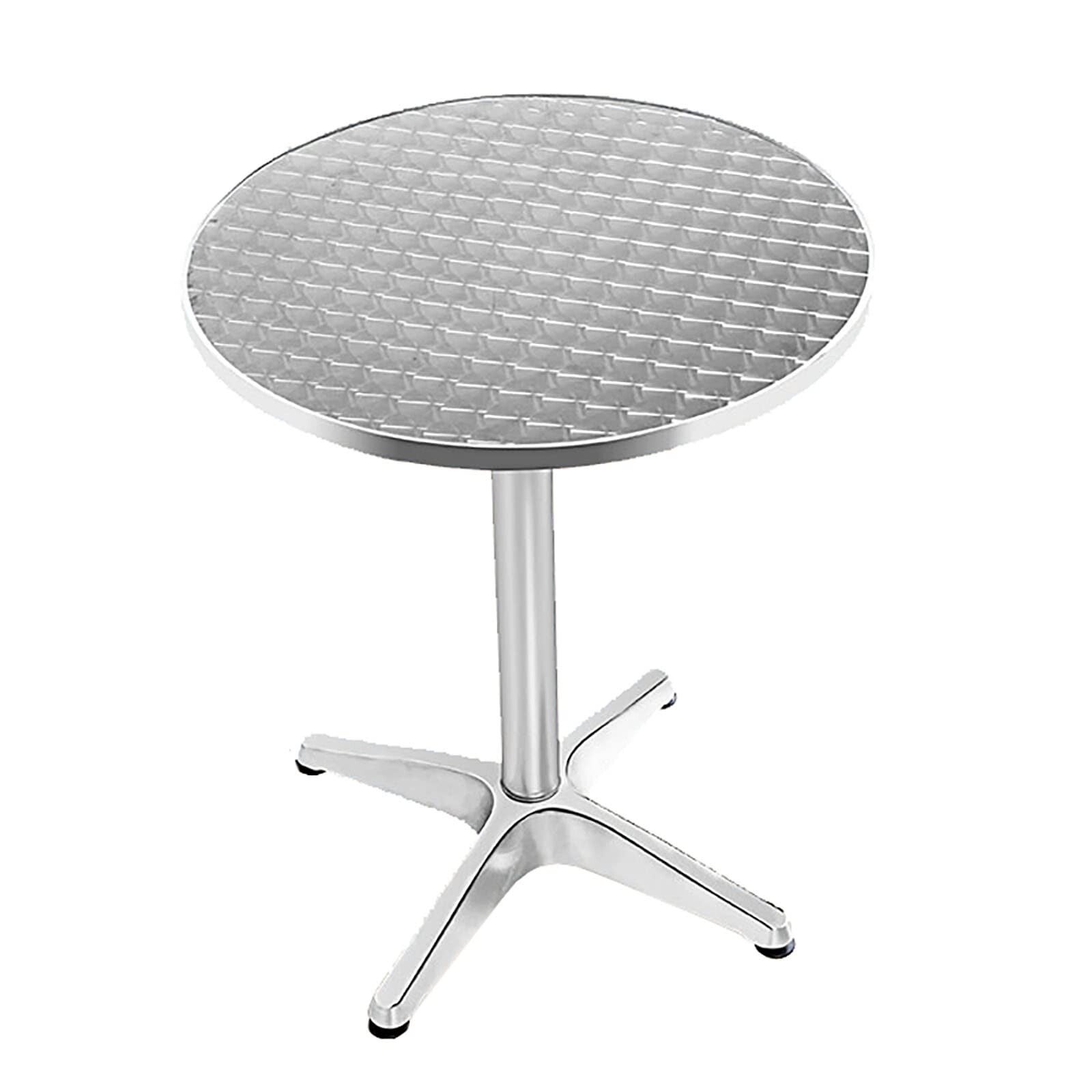 Cafebord i Stållook til Leje – Ø60 cm, Højde 70 cm