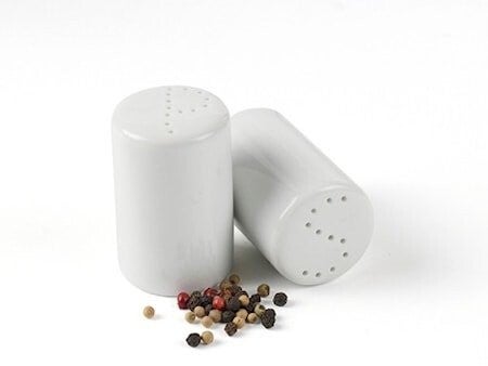 Salt- & Peberbøsse – Hvid Porcelæn