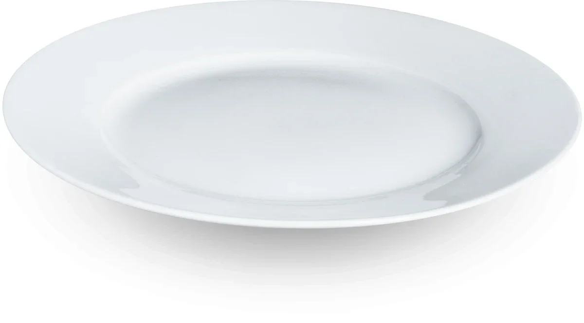 Frokosttallerken 19 cm – Hvidt Hårdtbrændt Porcelæn