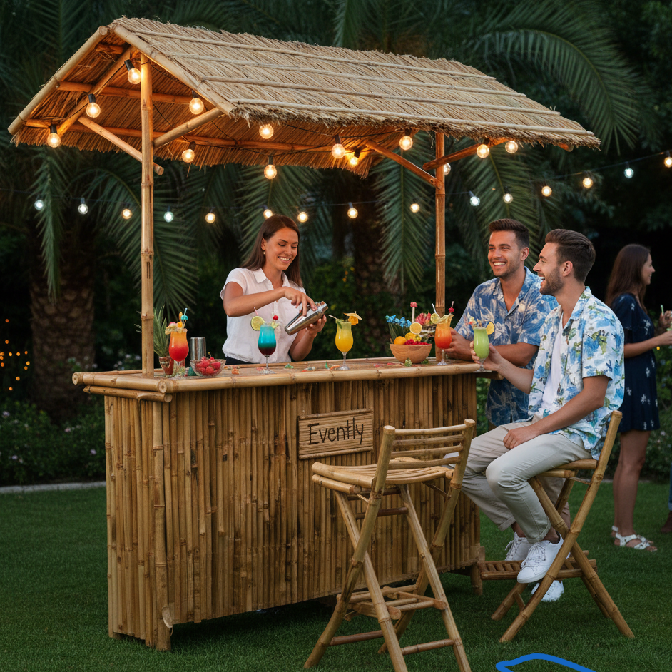 Tiki Bambus Bar – Autentisk vietnamesisk bambus til temafesten