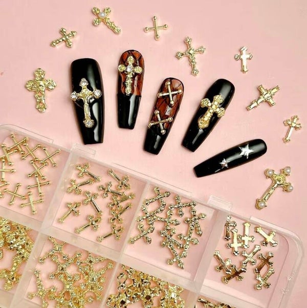 Cross Nail Charms