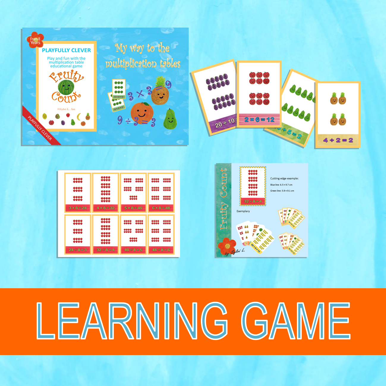 "Fruty Count" Educational Game – Learn the multiplication tables the easy, playful way.