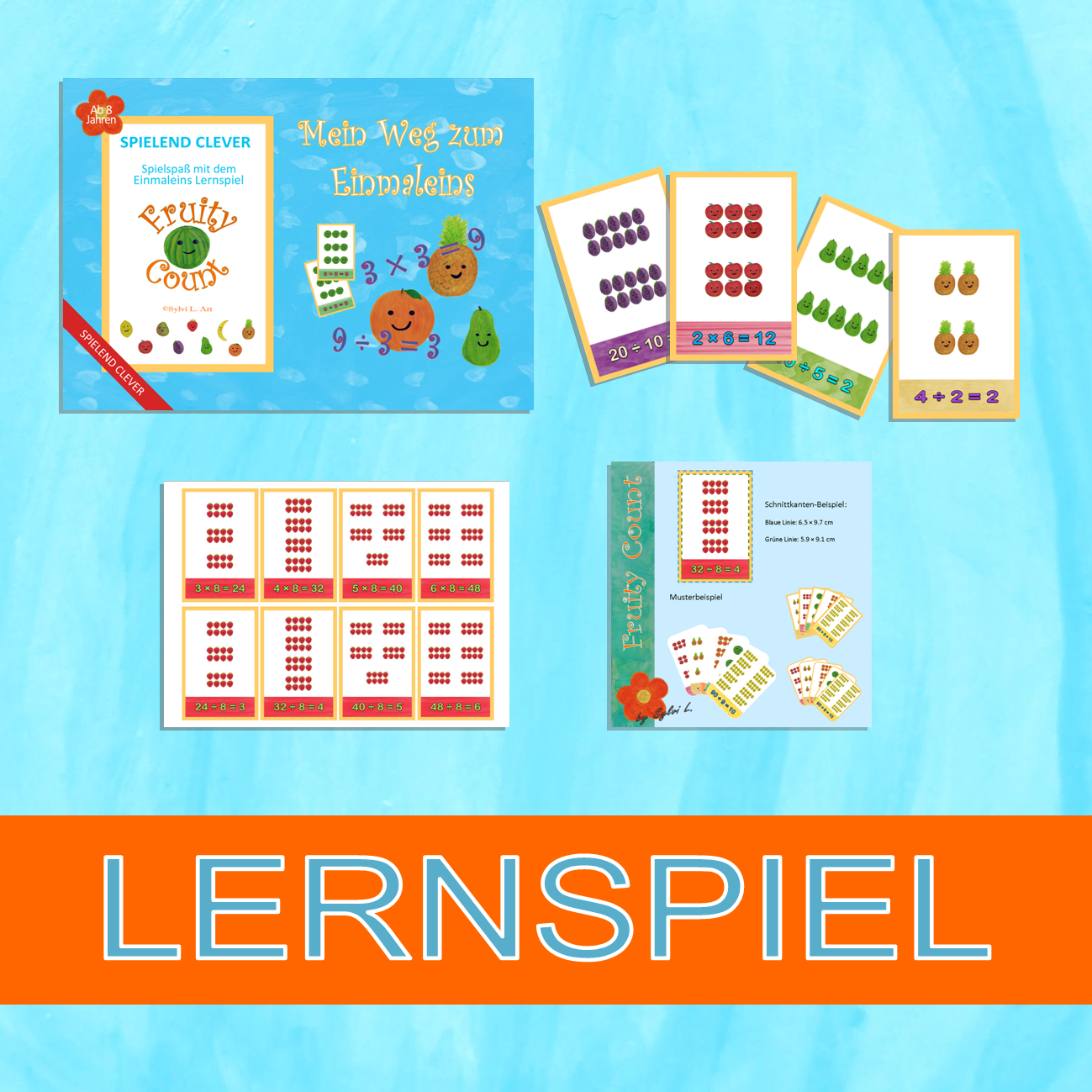 Spielend Clever Lernspiel "Fruty Count"- Einmaleins  spielend einfach lernen.
