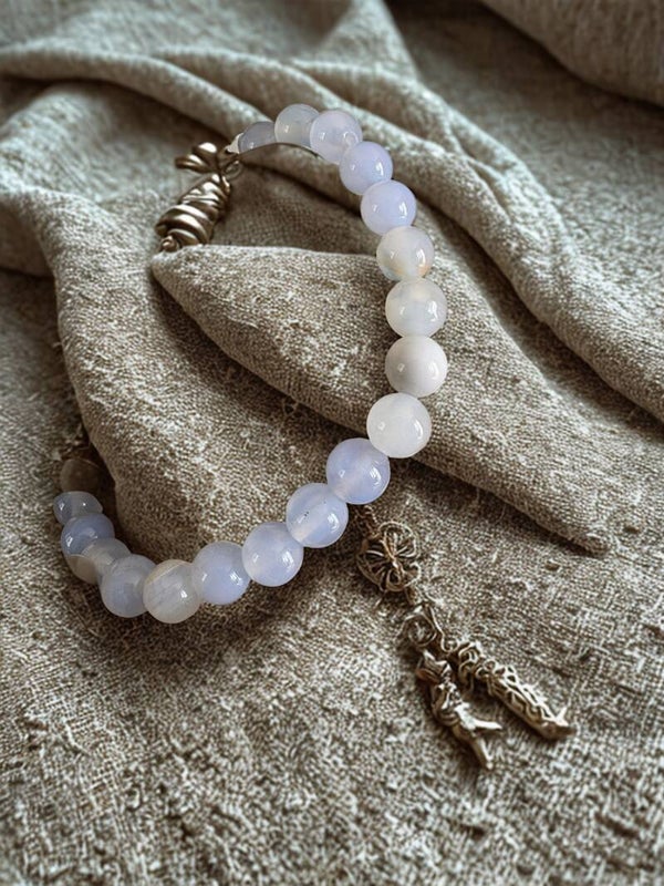 Bracelet Enfant - Agate Bleue