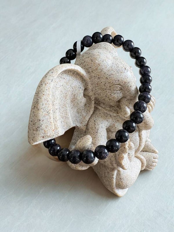 Bracelet Adulte - Pierre de Soleil bleue Galaxy
