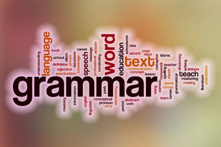 Word Cloud Highlighting 'Grammar' – Key Grammar Rules for English Learners to Master