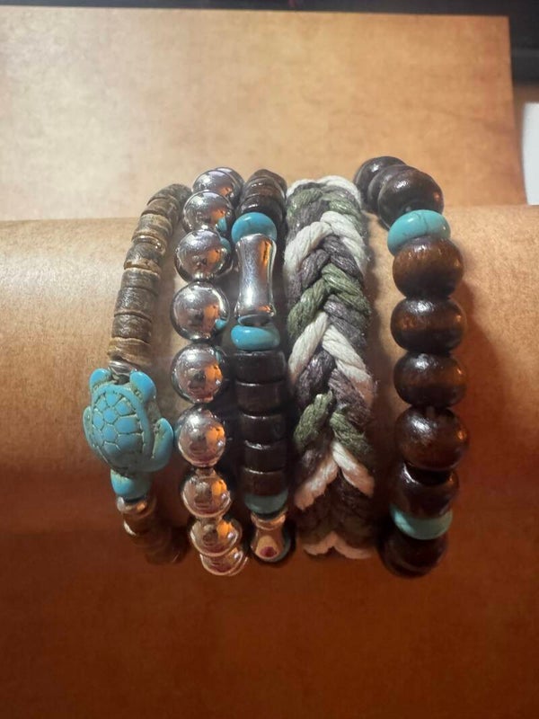 Set van 5 armbanden