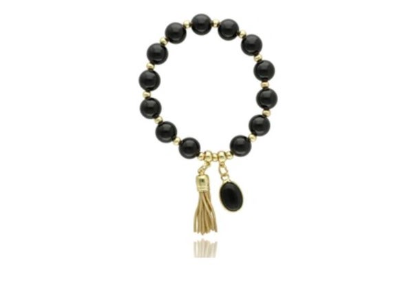 Armband met zwarte agaat