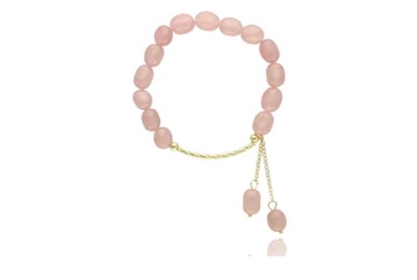 Armband met roze kwarts J97111