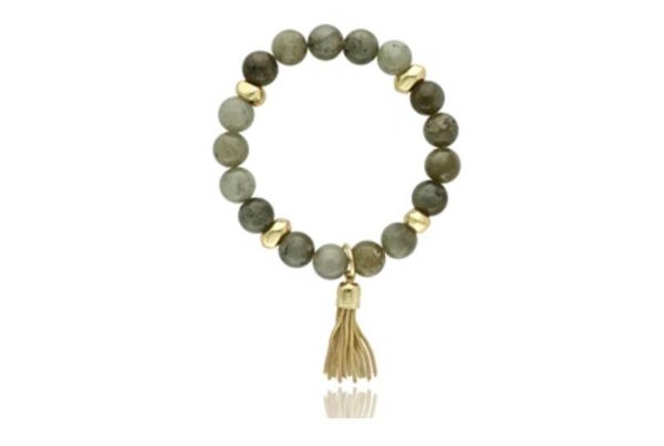 Armband met labradoriet J97112