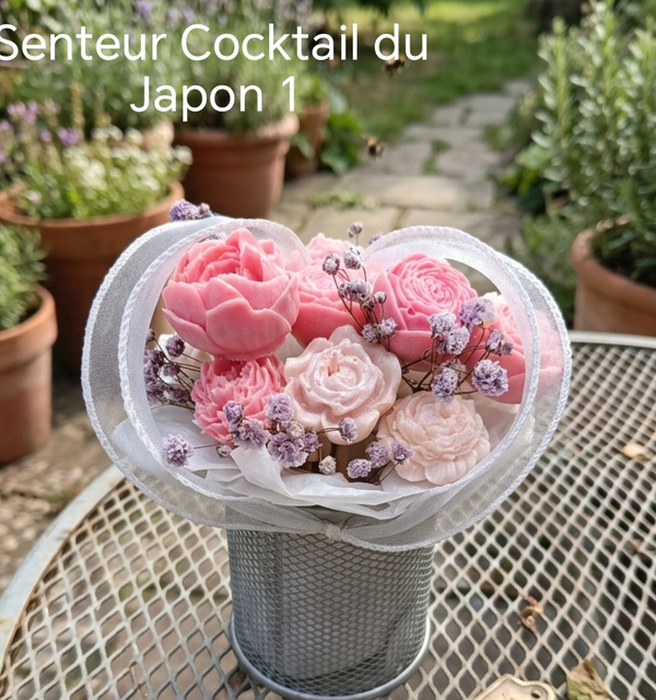 Bouquet de Fleurs Fondants Porte Crayons
