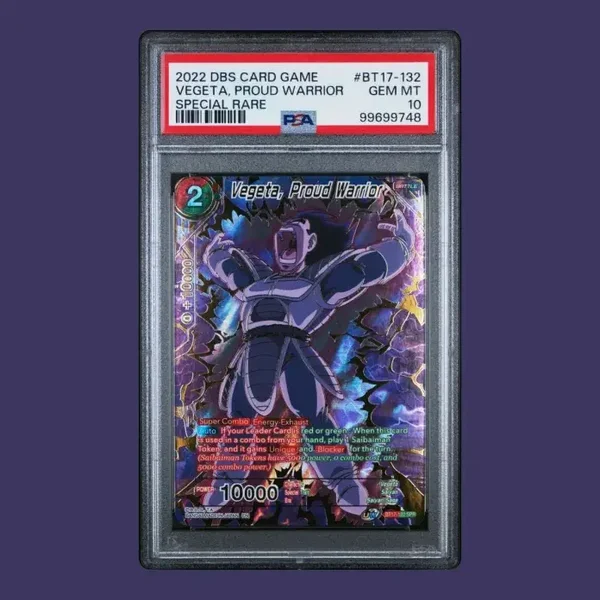 Vegeta, Proud Warrior SPR BT17-132 PSA 10 Dragon Ball Super Ultimate Squad