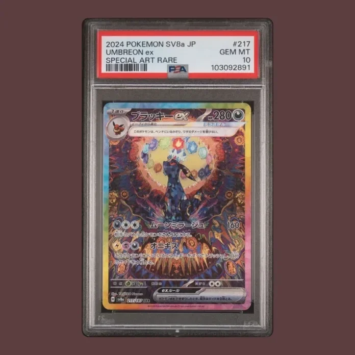 Umbreon ex SAR 217/187 PSA 10 Pokémon Japanese Terastal Festival ex SV8a