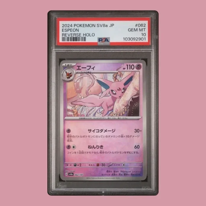 Espeon Poke Ball 062/187 PSA 10 Pokemon Japanese Terastal Festival ex SV8a
