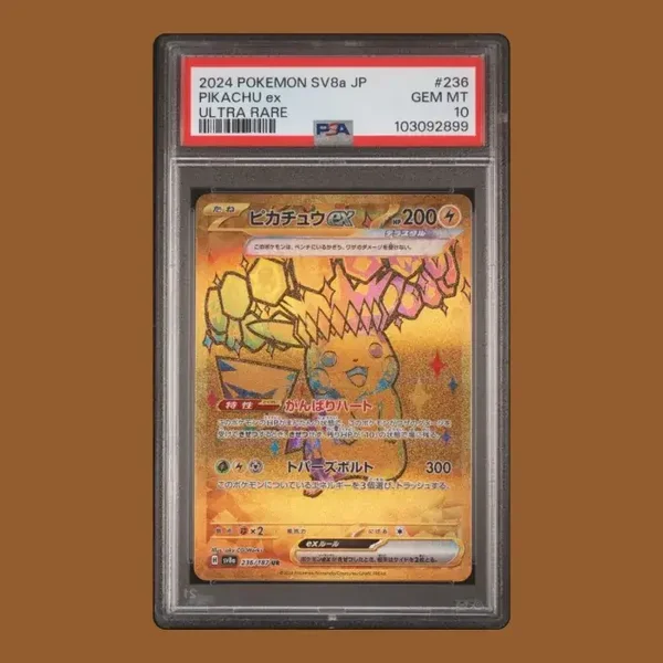 Pikachu ex 236/187 PSA 10 Pokemon Japanese Terastal Festival ex SV8a