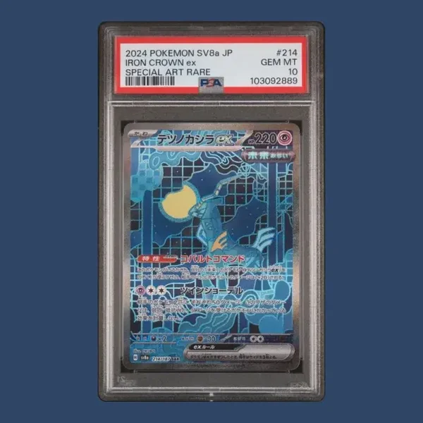 Iron Crown ex SAR 214/187 PSA 10 Pokémon Japanese Terastal Festival ex SV8a