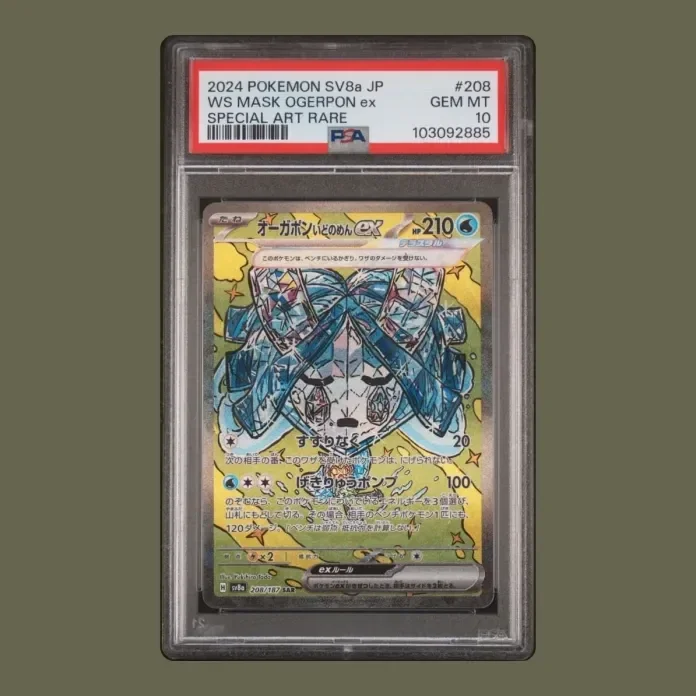 Wellspring Mask Ogerpon ex SAR 208/187 PSA 10 Pokémon Japanese Terastal Festival ex SV8a