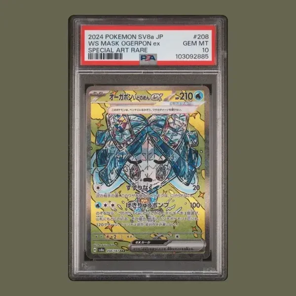 Wellspring Mask Ogerpon ex SAR 208/187 PSA 10 Pokémon Japanese Terastal Festival ex SV8a