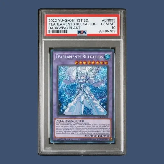 Tearlaments Rulkallos SCR EN039 PSA 10 2022 Yu-gi-oh Darkwing Blast