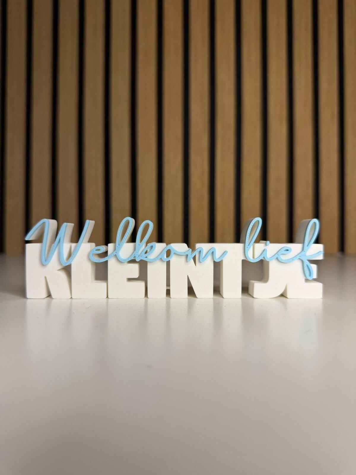 Welkom lief kleintje Tekstdecoratie