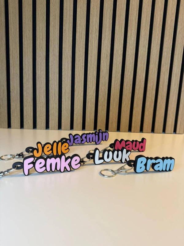 BubblePop Naam Sleutelhanger
