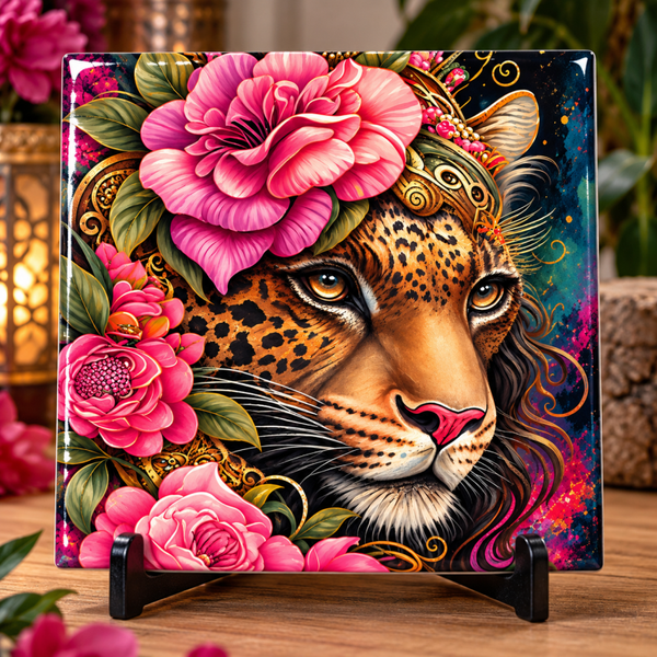 Wild & Chic – Luipaard met Bloemen
