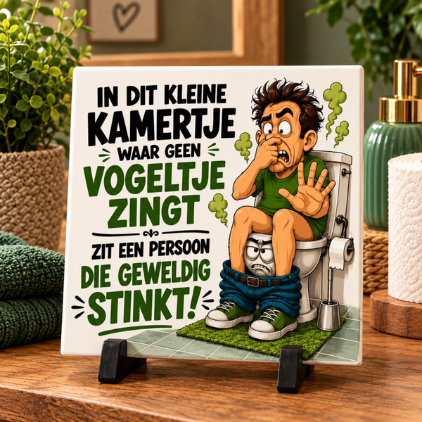 Een beetje humor op het toilet!