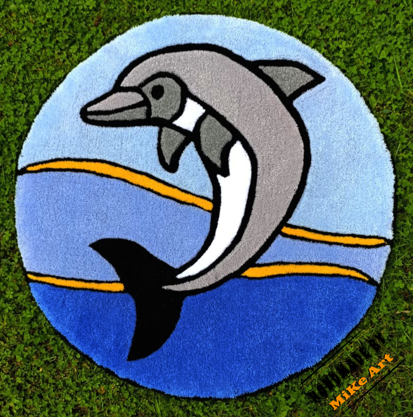 Tufting Teppich "Delfin"