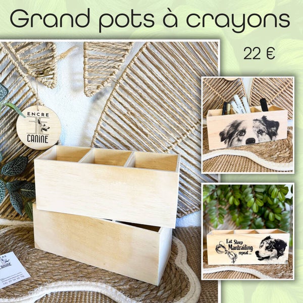 Grand pots à crayons